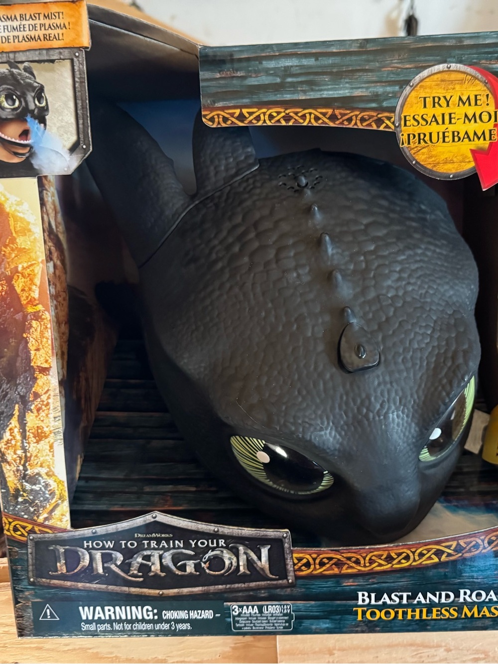 Toothless Blast and Roar Mask - Black